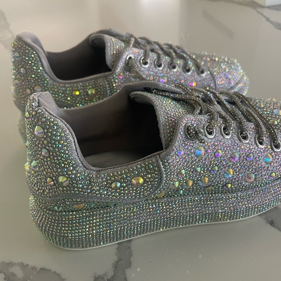 COPY - 🪩 NEW Azalea Wang sparkle glitter sneakers sz 9 or 39. 🪩 watch the video… - Picture 8 of 13